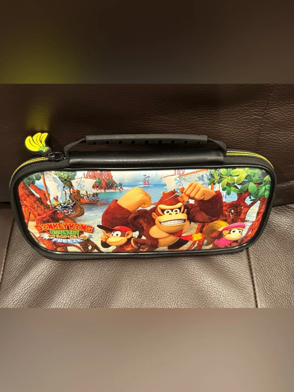 Nintendo Switch Donkey Kong Country Tropical Freeze Protective Carry Case 10”x5